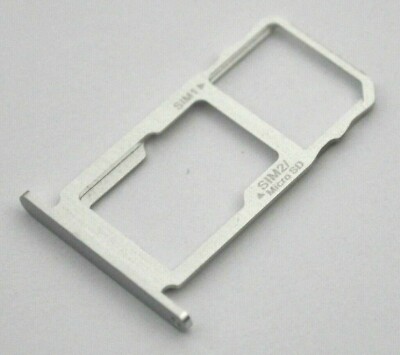 OEM BLACKBERRY KEY2 BBF100-6 REPLACEMENT SILVER MICRO SD DUAL SIM CARD TRAY