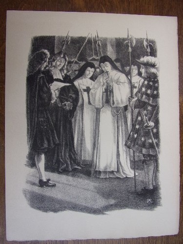 3. Port Royal Original Lithograph Signed by René Aubert 1954 - Picture 2 of 4