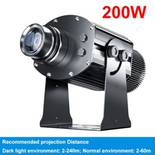 200W IP67 LED Gobo Projector Advertising Logo Light Custom Rotating Glass Gobos