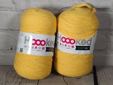 (2) Hoooked Ribbon XL Yarn-Lemon Yellow -RXL-35