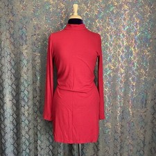 Nastygal Womens Turtleneck Bodycon Mini Dress L