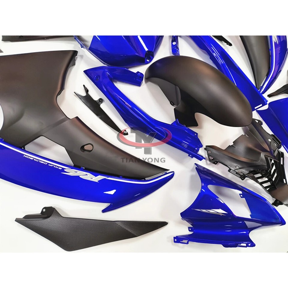 Blue Black Fairing Kit For Yamaha YZFR6 20082016 YZF R6 ABS Injection
