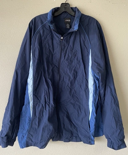BCG large Men’s Windbreaker Vintage  zipper front blue free shipping - product listing photo
