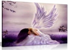 Angel Fantasy Weeping Canvas Wall Art Picture Print