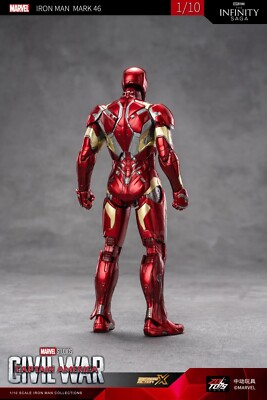 New ZD Marvel Toy Iron Man MK46 Mark 46 7in Civil War Action