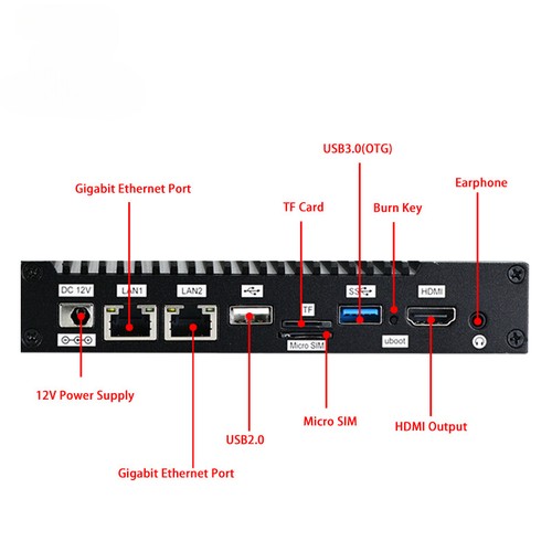 Desktop Android 11 Module Interface 2GB LPDDR4 Fanless AI Edge Computer Mini PC - Picture 5 of 6
