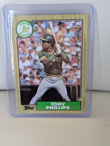 1987 Topps - Tony Phillips #188 Oakland A'S - Picture 2 of 3
