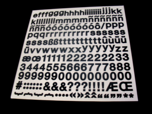 ABC/123 Creative Memories Black Simple& Swirly Pre-owned slightly Used 2 pkgs. - Picture 2 of 8
