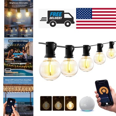 Smart App Controlled Patio Lights 75Ft Waterproof String Lights for Celebrations