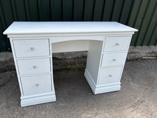 White Dressing Vanity table with 6 Drawers - 125 cm wide x 81 cm high