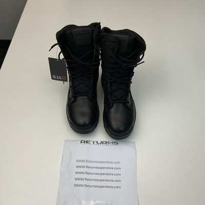 12391 5.11 Tactical Mens ATAC 2.0 8  Side Zip Boots 7.5 R Black