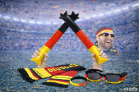 Deutschland Fan Set- 4 Teile FußBall Em Wm Germany Fanartikel Fanmeile