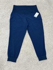NEW Med Couture Scrubs Women's Maternity Jogger Pants MC8729 NAVY Large 4 Pocket
