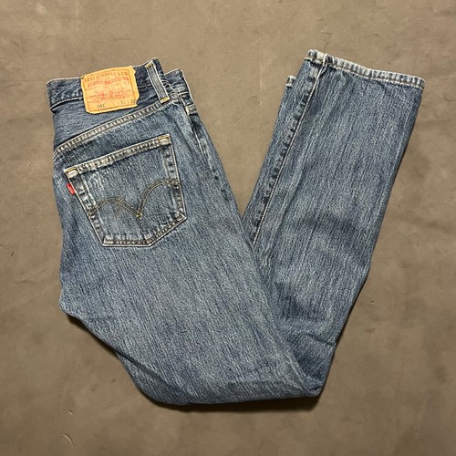 Levis 501XX Jeans Men 32x32 (32x31) Blue Button Fly Pants Dark Wash Straight Y2K