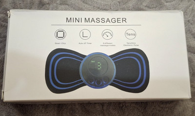 Mini EMS TENS Massager Set Muscle Stimulator Rechargeable 2 Units