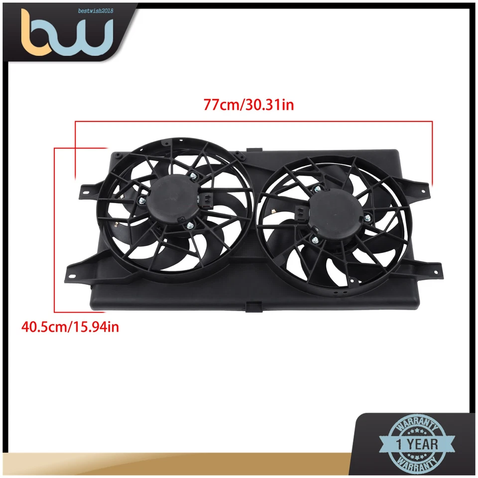 Conjunto de ventilador de refrigeración del radiador para Chrysler Sebring 2001 2002 2003 2004-2006 Foto 2 de 4