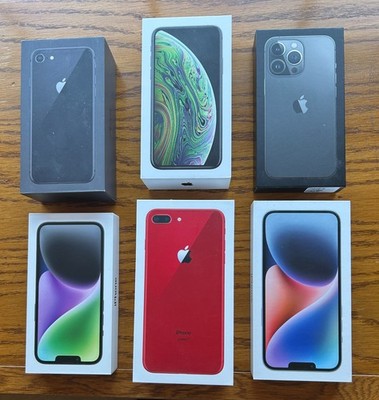 Lot of SIX empty iPhone boxes - Free Ship!