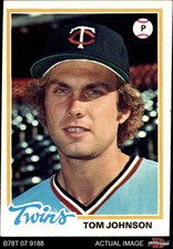 1978 Topps #54 Tom Johnson Twins 4 - VG/EX