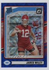 2024 Panini Donruss Rated Rookie Optic Preview Blue Scope Prizm Jared Wiley 1t1x