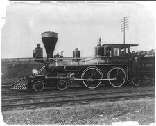 Photo:J.J. [James Jerome] Hill's first engine, the Wm. Crooks, 1868-1908