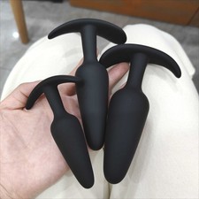 3PCS Silicone Anal Training Starter Kits Beginner Anal Trainer Butt Plug Set US