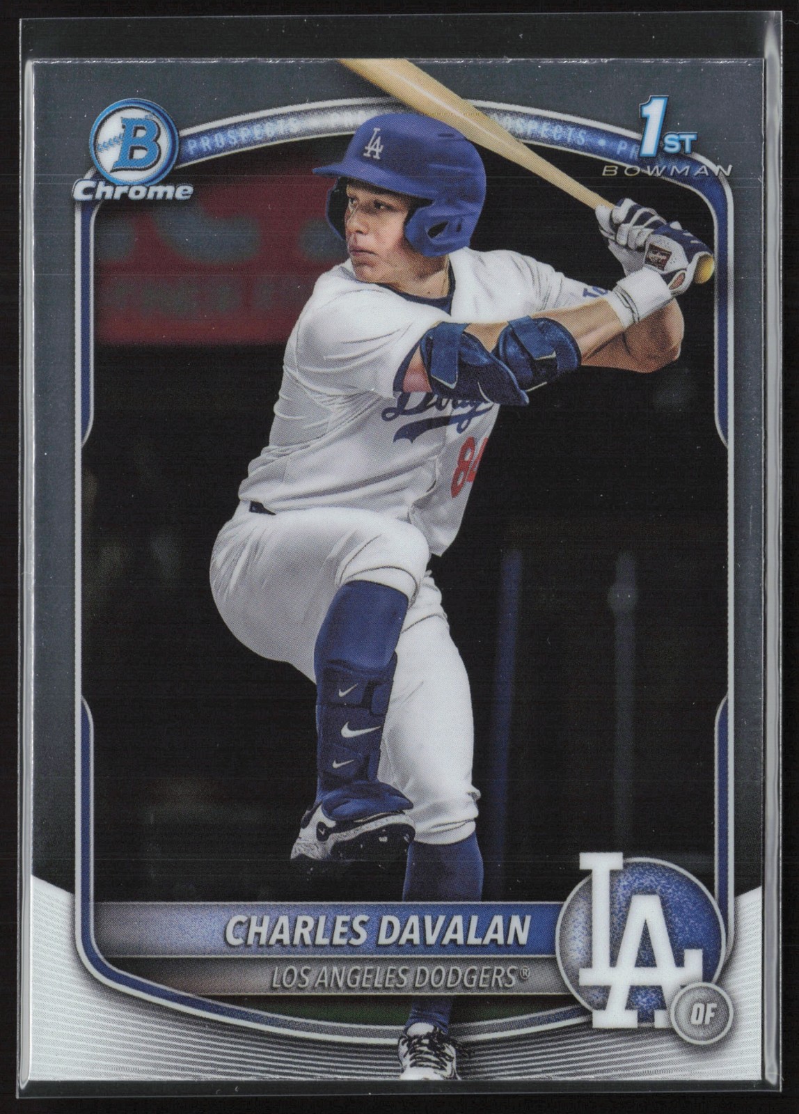 2025 Bowman Draft Charles Davalan Chrome #BDC-96 1st Los Angeles Dodgers