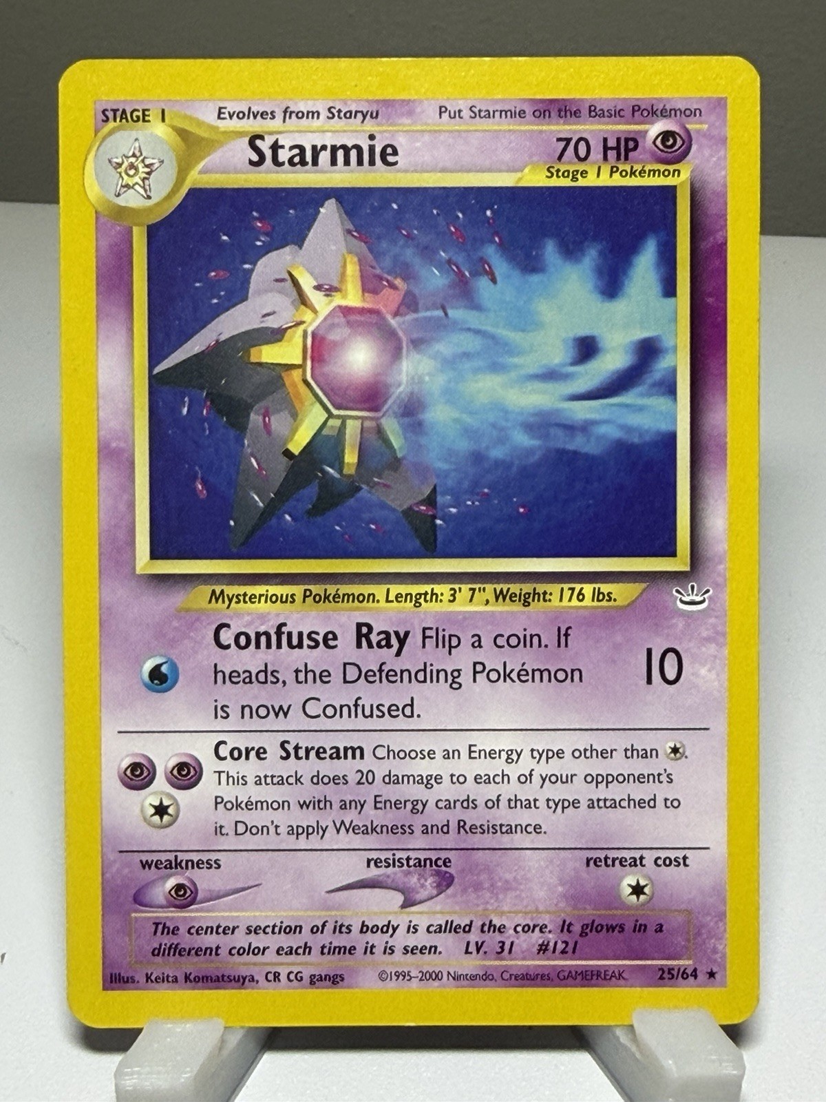 Pokémon TCG Starmie Neo Revelation 25/64 Regular Rare