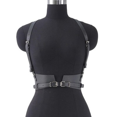 Women Punk Gothic Waist Belt Adjustable Harness Street Style Corset Suspender