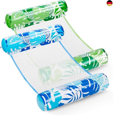 Sloosh 2 Packungen Hängematte Pool Floats Erwachsene, 4 in 1 Mehrzweck 