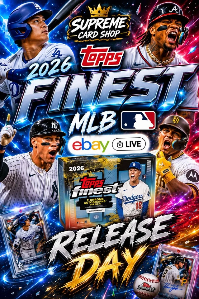 2026 TOPPS FINEST MLB RELEASE DAY BREAKS!!!!!