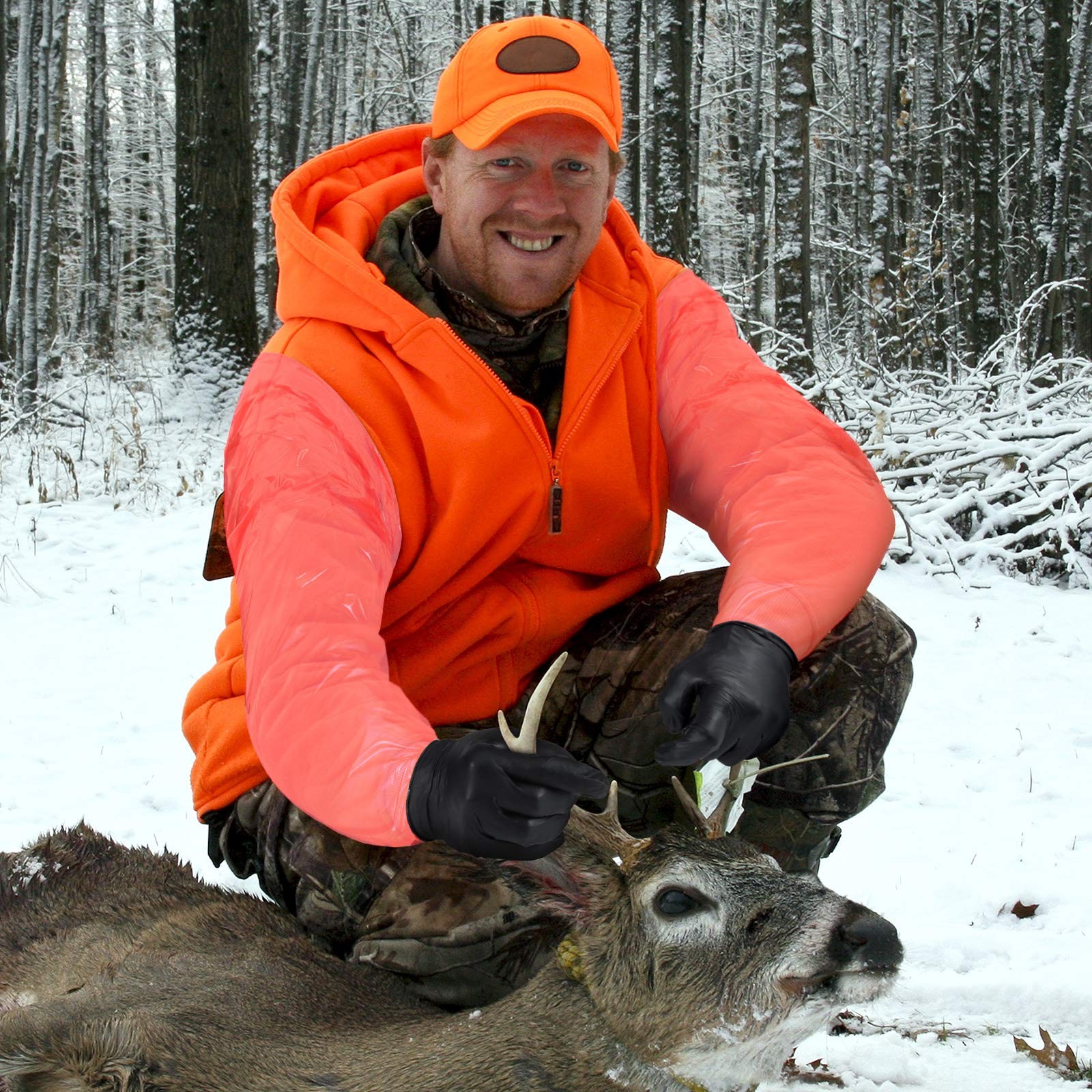 Patelai 20 Pairs Field Dressing Gloves Hunting Deer Gutting Mittens Disposabl...