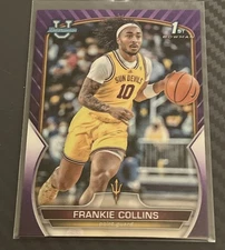 2022-23 Bowman University Chrome Frankie Collins #97 Purple Refractor 275/399