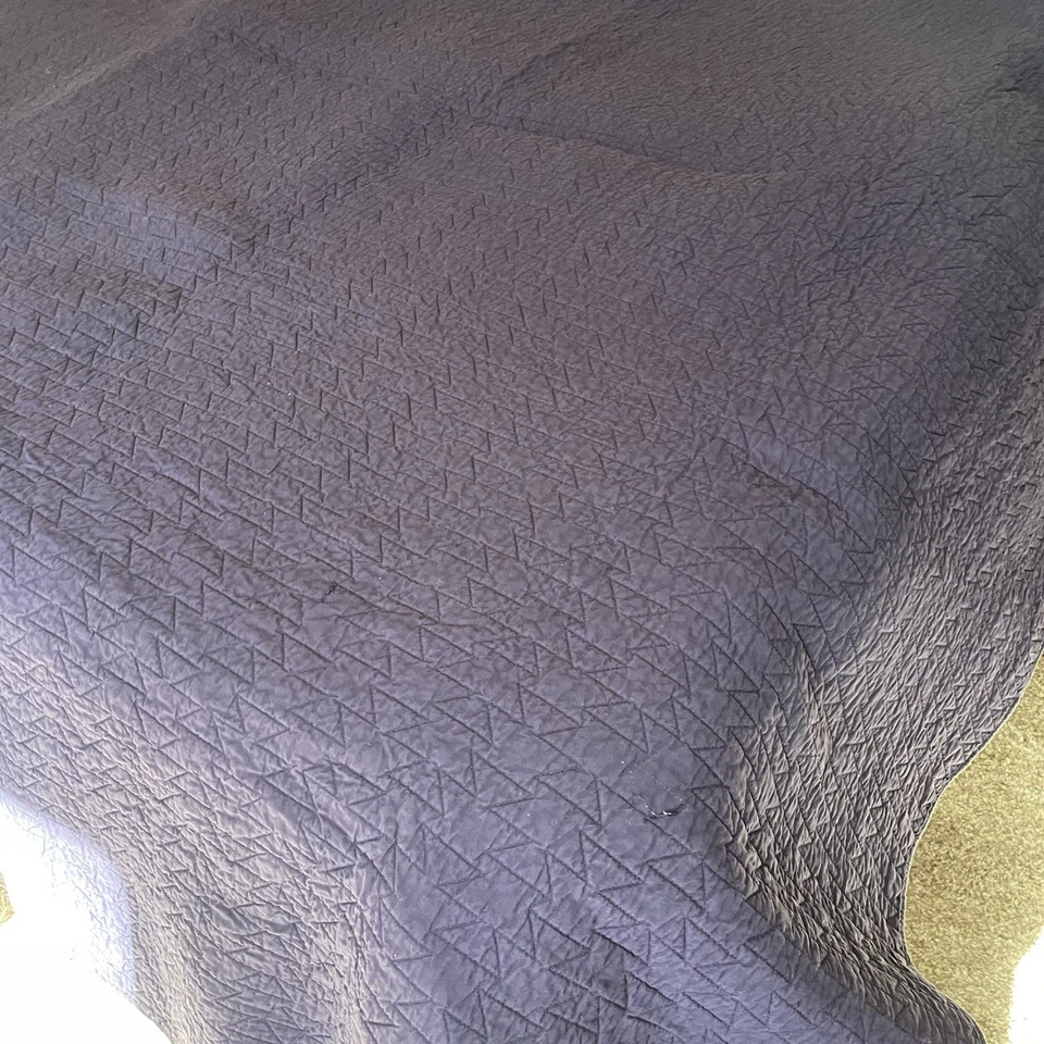 Cobertor Acolchado Pendleton Talla Doble Azul Marino Sunset Canyon Suroeste Azteca 66"x88" Foto 3 de 4