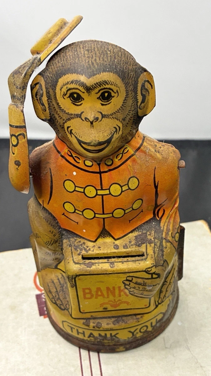 Tin Litho Bank In Collectible Mechanical Banks for sale | eBay