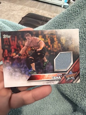 2016 Topps WWE Summer Slam 2015 Mat Relics /199 John Cena  Wrestling