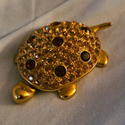 1998 Estée Lauder "Golden Tortoise" (or Turtle) solid perfume compact — photo 1