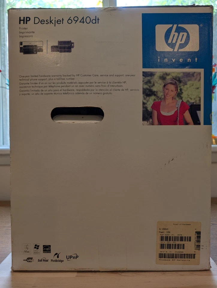 HP Deskjet 6940dt Digital Photo Inkjet Printer - New in Sealed Original Box 6940 - Image 2 of 4