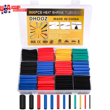 900 Pcs Wire Heat Shrink Tubing Kit, Industrial Heat-Shrink Tubing for Wires, 2: