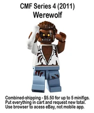 LEGO 8804 Series 4 CMF Werewolf minifigure 2011 Complete combined-shipping