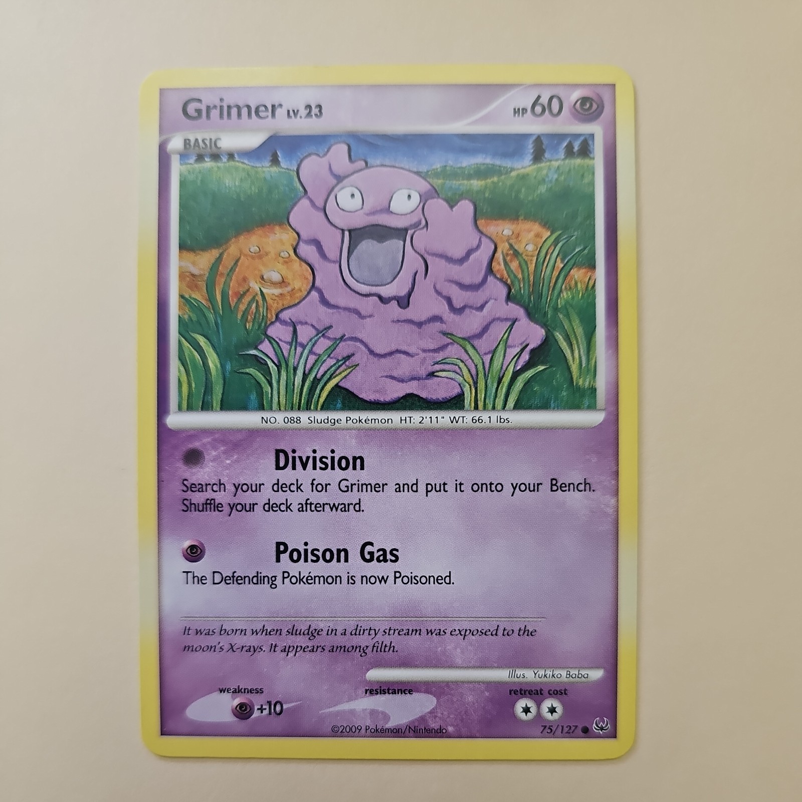 Grimer Platinum Pokémon TCG 75/127 Common