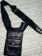 TTRK Genuine Black Leather Underarm Shoulder ...