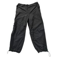 Aeropostale black parachute cargo pants mens size Large baggy streetwear