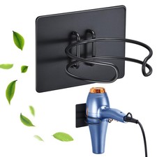 Hair Dryer Holder Wall Mounted, Hairdryer Holder for Bathroom, Blow Dryer Hol...