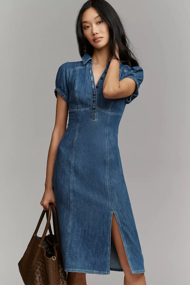 sleeveless wrap around dress Milana Sleeveless Collared Button Up Wrap Dress in White main image 0