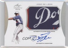 2015 Leaf Trinity Patch Holo-Silver 1/5 Jose De Leon #PA-JDL Patch Auto h3a