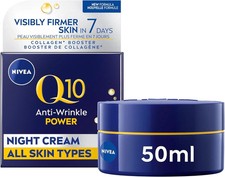 NIVEA Q10 Anti-Wrinkle Moisture Replenishment Night Cream for Face 50ml NO TARIF