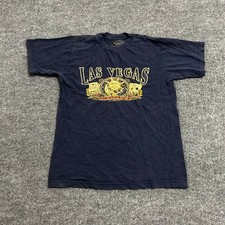 Sierra Madre T-Shirt Mens Size M Navy Blue Las Vegas Graphic Made in USA Vintage