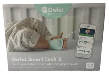 Owlet Smart Sock 2 Baby Heart Rate Oxygen Monitor 0-18 Months 2nd Gen NEW SEALED