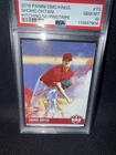 Panini 2018 Diamond Kings Shohei Ohtani #73 Pitching/No Pinstripe RC PSA 10