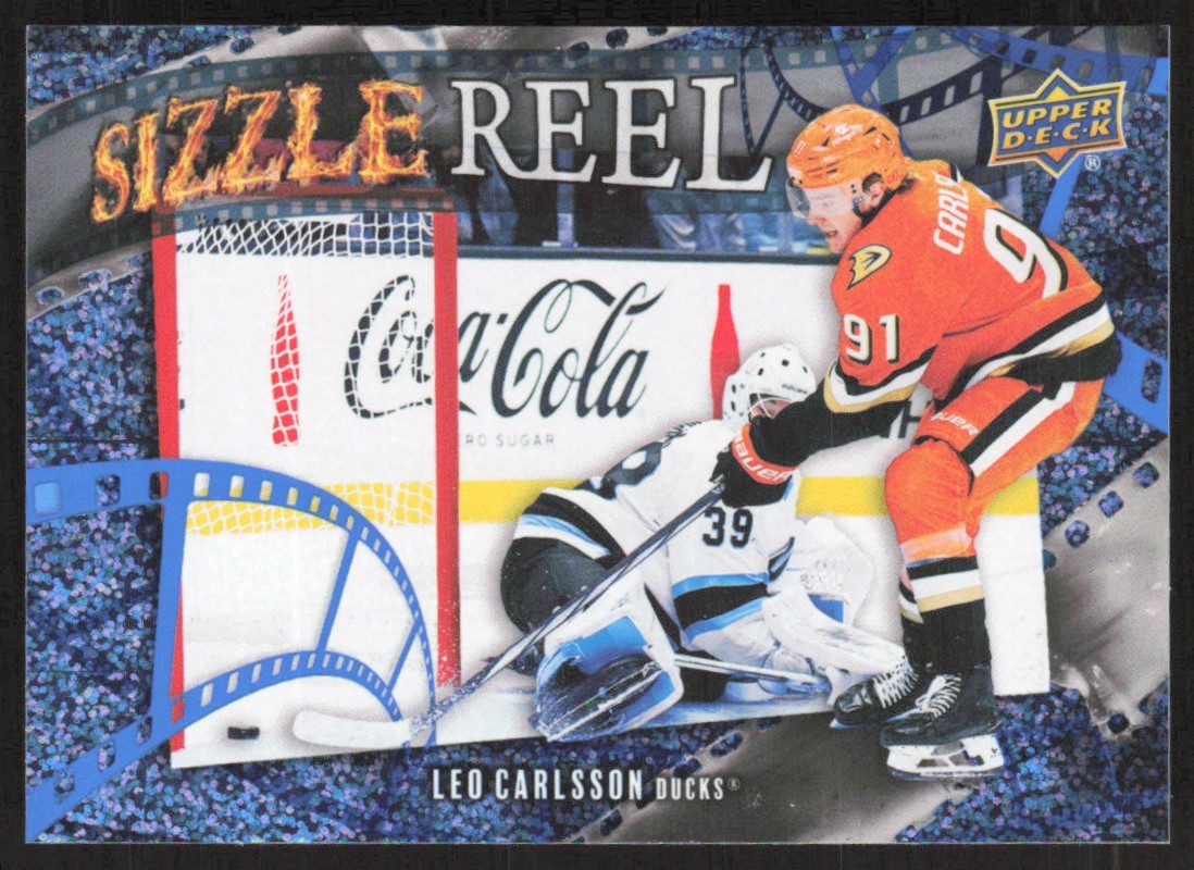 2025-26 Upper Deck Series 1 Sizzle Reel Leo Carlsson Anaheim Ducks